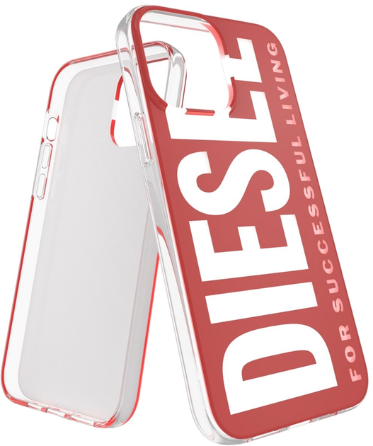 Панель Diesel Plecki Diesel для Apple iPhone 13 Pro Max Red/White (8718846096652) - зображення 1