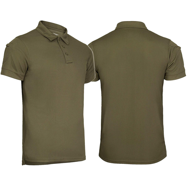 Футболка поло термоактивна MIL-TEC Tactical Polo Quickdry Олива, 4XL - зображення 1