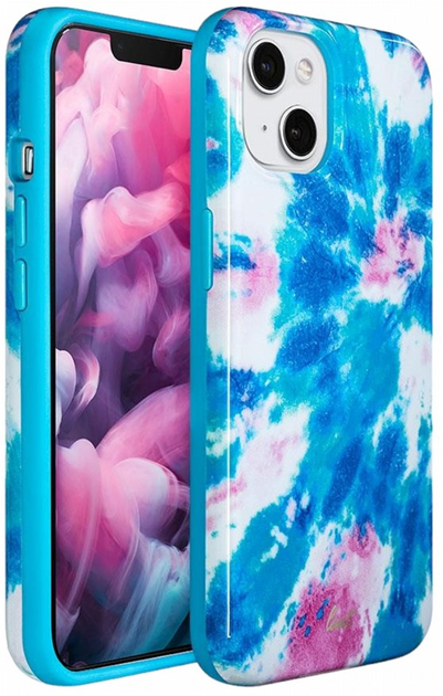 Etui plecki Laut Huex Tie Dye do Apple iPhone 13 Sky Blue (4895206927482) - obraz 1