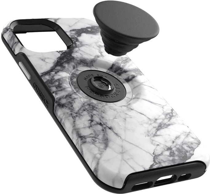 Панель Otterbox Otter+Pop Symmetry для Apple iPhone 12 mini White Marble (840104215524) - зображення 1