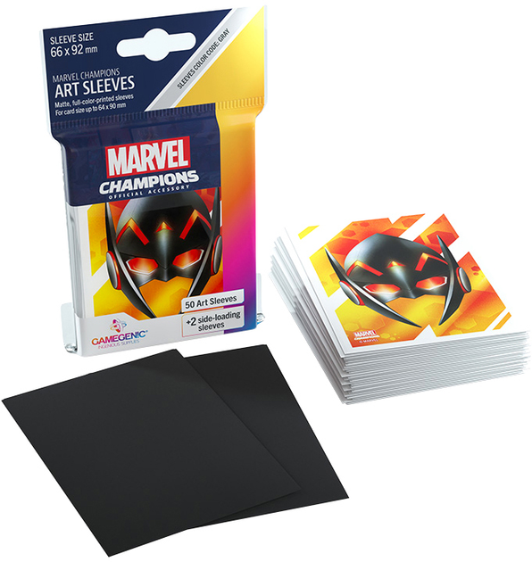 Сорочки для карт Gamegenic Marvel Champions Art Sleeves 66 x 91 мм Wasp 50 + 1 шт (4251715410516) - зображення 3