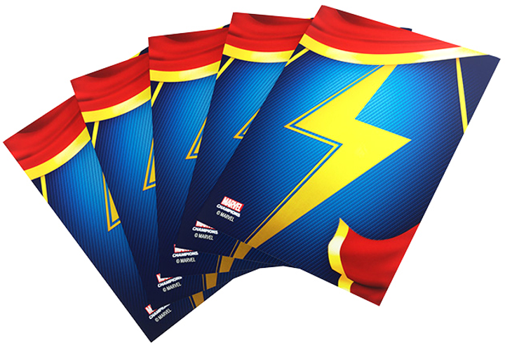 Сорочки для карт Gamegenic Marvel Champions Art Sleeves 66 x 91 мм Ms. Marvel 50 + 1 шт (4251715410554) - зображення 3