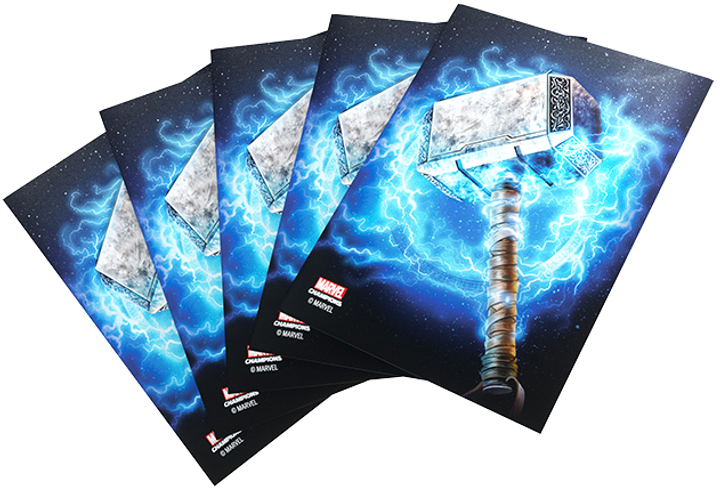 Сорочки для карт Gamegenic Marvel Champions Art Sleeves 66 x 91 мм Thor 50 + 1 шт (4251715410585) - зображення 2