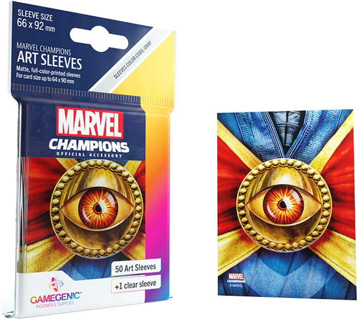 Koszulki na karty Gamegenic Marvel Champions Art Sleeves 66 x 91 mm Doctor Strange 50 + 1 szt (4251715410578) - obraz 5