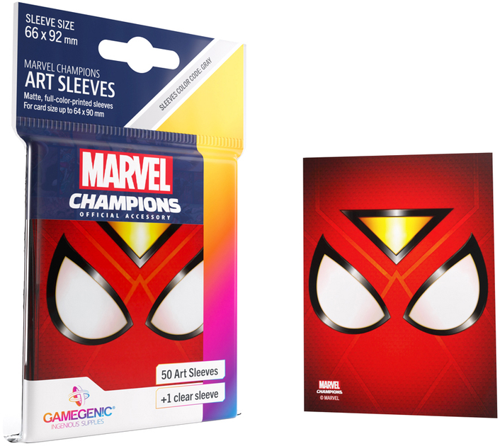 Koszulki na karty Gamegenic Marvel Champions Art Sleeves 66 x 92 mm Spider-Woman 50 + 1 szt (4251715411834) - obraz 7