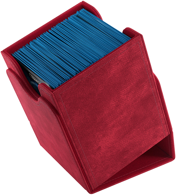Pudełko na karty Gamegenic Squire 100+ XL Convertible 7.8 x 9.6 x 10.4 cm Red (4251715412077) - obraz 4