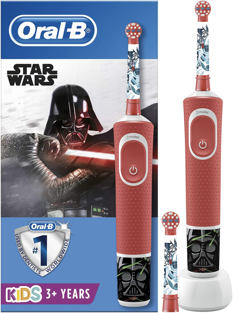 Elektryczna szczoteczka do zębów Oral-b Braun Vitality 100 Kids 3+ Star Wars + Brush Head (4210201241331) - obraz 1