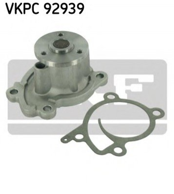 Водяной насос SKF VKPC92939 Renault Megane, Captur, Scenic, Kangoo, Twingo, Grand Scenic, Clio; Nissan Juke, Micra, Note, Qashqai, Tiida; Smart Fortwo; Dacia Duster, Logan 21014ED000, 210100906R, 210103AA0B - изображение 1