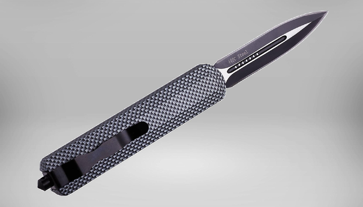 Нож Складной Фронтальный Тактический CARBON 177, долговечный механизм, сталь 440C - изображение 2