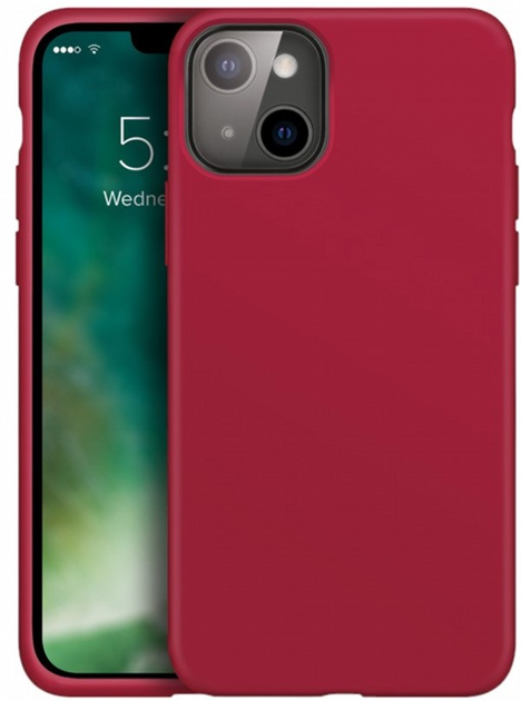 Etui plecki Xqisit Silicone Case do Apple iPhone 13 Red (4029948205922) - obraz 1