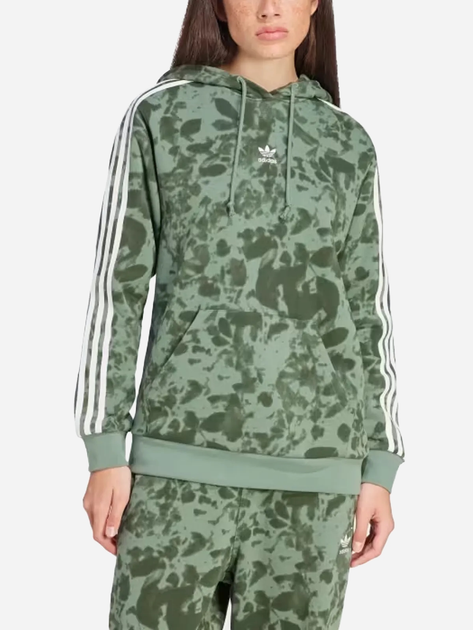 Bluza damska z kapturem kangurka Adidas W IX5999 M Zielona (4067889506852) - obraz 1