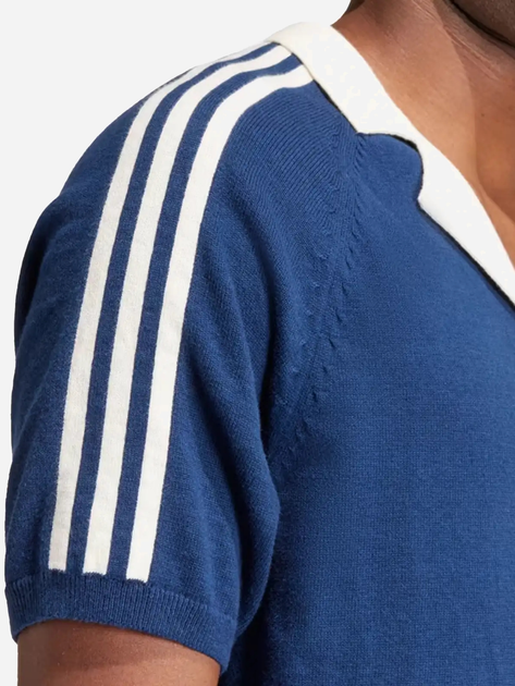 Koszula męska bawełniana Adidas Premium Knitted IU0223 XL Granatowa (4066757906473) - obraz 4