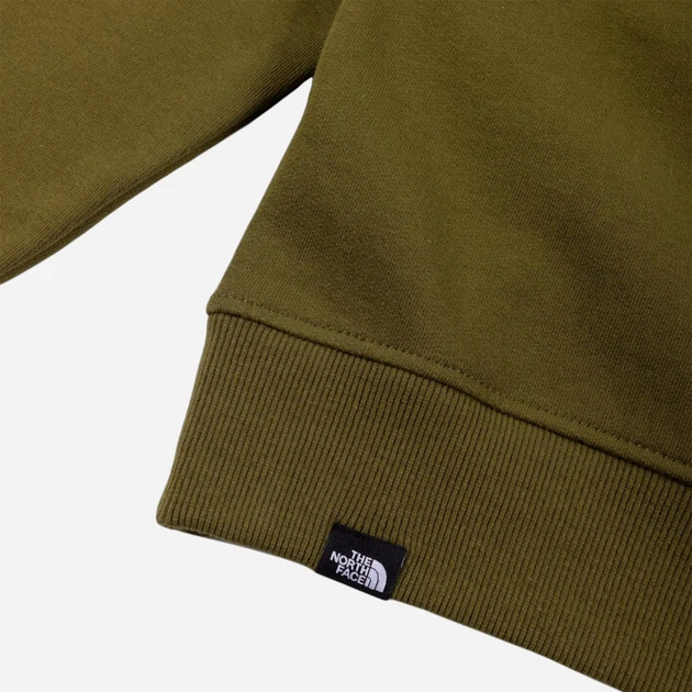 Bluza męska z kapturem z nadrukiem The North Face Drew Peak NF00AHJYPIB XL Oliwkowa (196575388367) - obraz 4