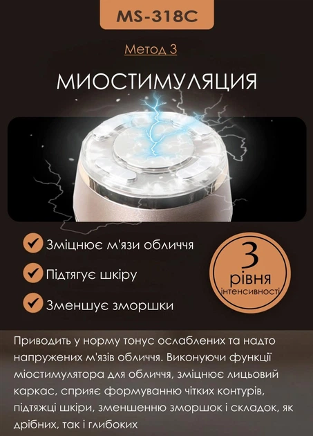 RF лифтинг + EMS терапия + ультразвук + LED комплексный уход