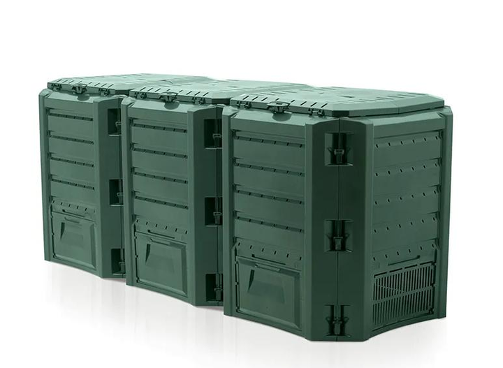 Модульний компостер Prosperplast Compogreen 1200л IKSM1200Z-G851 зелений - изображение 1