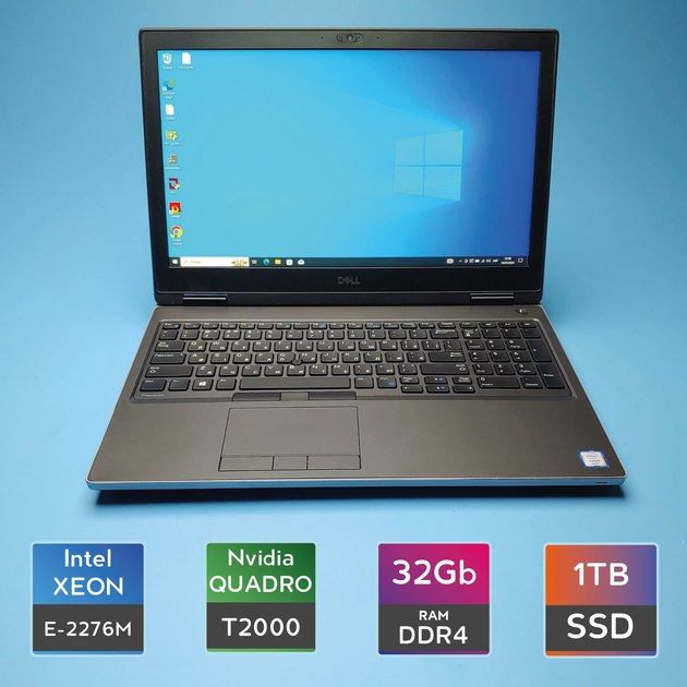 Ноутбук Dell Precision 7540 (Xeon E-2276M/RAM 32GB DDR4/SSD 1TB