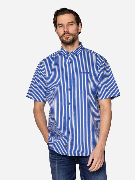 Koszula męska bawełniana Lee Cooper NEW TENBY2-LK12 XL Błękitna (5904347390464) - obraz 1