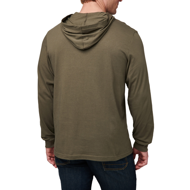 Реглан з капюшоном 5.11 Tactical Hooded Long Sleeve RANGER GREEN S (76165-186) - зображення 2