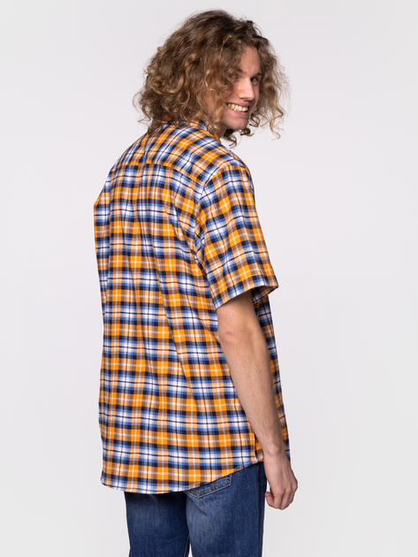 Koszula męska bawełniana Lee Cooper WALTER2-9107 L Pomarańczowa (5904347389789) - obraz 2