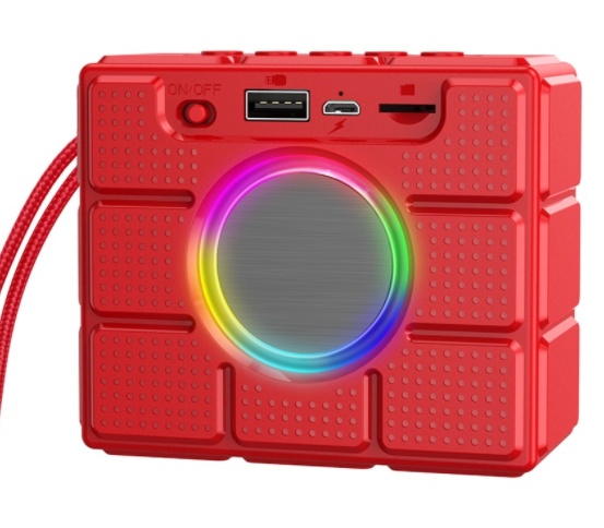 Портативна безпровідна блютуз колонка BOROFONE BR16 |BT5.1, TWS, FM, TF, USB, 4Hours, 5W| Червоний - зображення 2