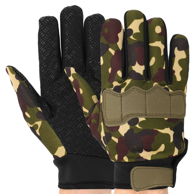 Перчатки тактические с закрытыми пальцами SP-Sport BC-8791 XL Камуфляж - изображение 1
