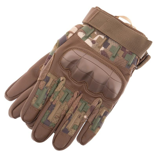 Перчатки тактические с закрытыми пальцами Military Rangers BC-9879 XL Камуфляж Multicam - изображение 2