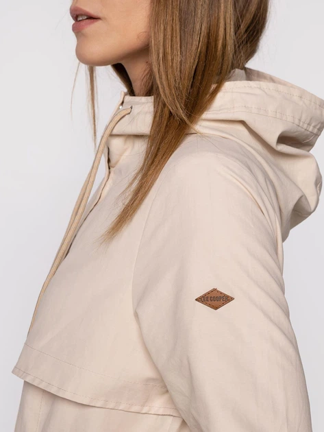Куртка демісезонна з капюшоном жіноча Lee Cooper VIOLA-6700 M Бежева (5904347391577) - зображення 4