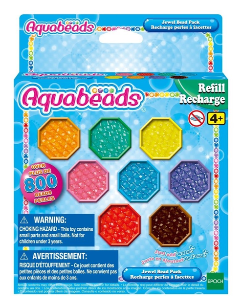 Додатковий набір намистин для мозаїки Epoch Aquabeads Jewel Bead Pack 800 деталей (5054131315200) - зображення 1