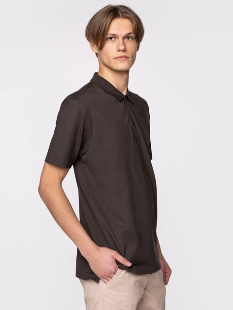 Koszulka polo męska Lee Cooper ALAN-7124 M Ciemnobrązowa (5904347392093) - obraz 2