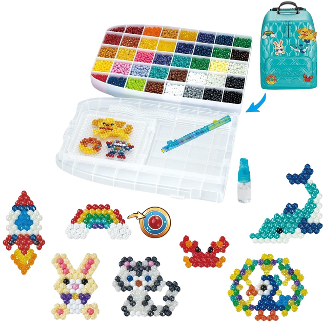 Plecak z koralikami do mozaiki Epoch Aquabeads Deluxe Craft 1000 elementów (5054131319932) - obraz 4