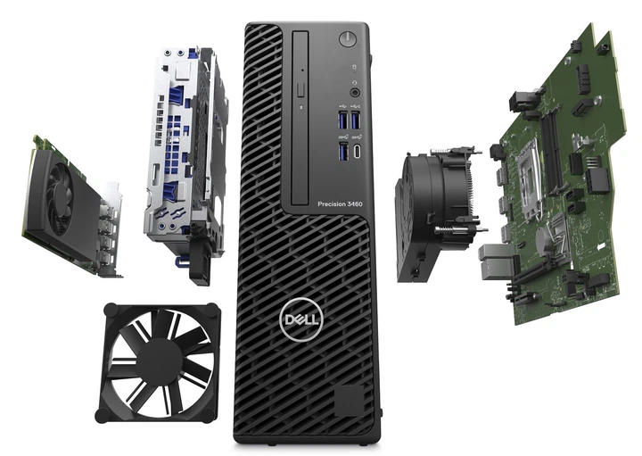 Комп'ютер Dell Precision 3460 SFF (N204P3460SFFEMEA_VP) Black - зображення 4