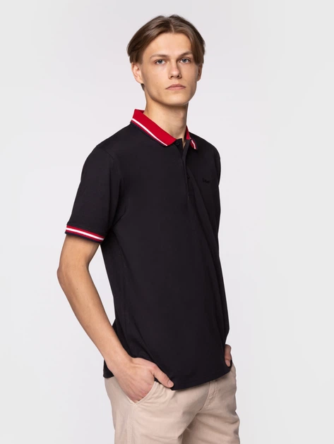 Koszulka polo męska Lee Cooper ARIC-2440 3XL Czarna (5904347392086) - obraz 3