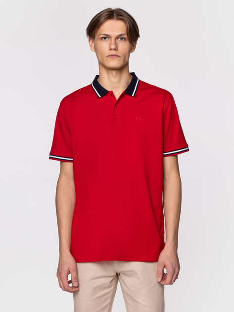 Koszulka polo męska Lee Cooper ARIC-2440 L Czerwona (5904347392017) - obraz 1