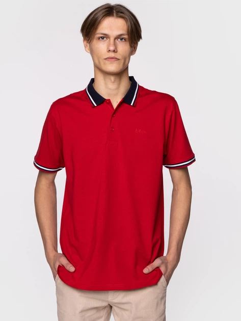 Koszulka polo męska Lee Cooper ARIC-2440 2XL Czerwona (5904347392031) - obraz 3