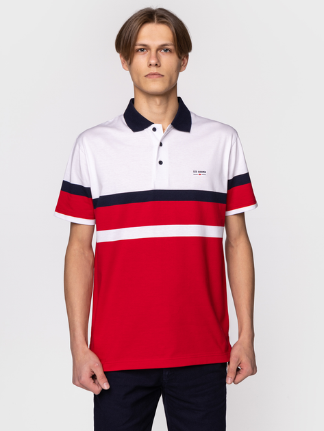 Koszulka polo męska Lee Cooper ASIF-4119 2XL Czerwona (5904347393182) - obraz 1