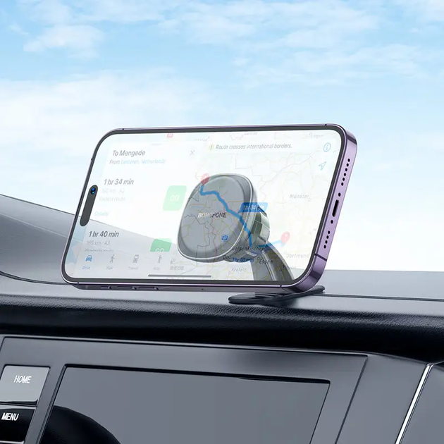 Автотримач для телефона BOROFONE BH103 Cloud magnetic car holder(center console) Black (6941991108037) - Фото 9 Автотримач для телефона BOROFONE BH103 Cloud magnetic car holder(center console) Black (6941991108037) - изображение 9