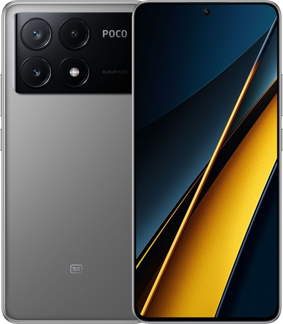 POCO X6 Pro（RAM12GB、ストレージ512GB）グローバル版 Смартфон Xiaomi Poco X6 Pro 12/512GB Grey (Global Version