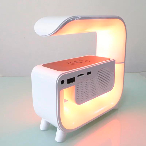 Аккумуляторный светильник XM-G3 mini, RGB ночник, часы, беспроводная зарядка, Bluetooth колонка - изображение 7