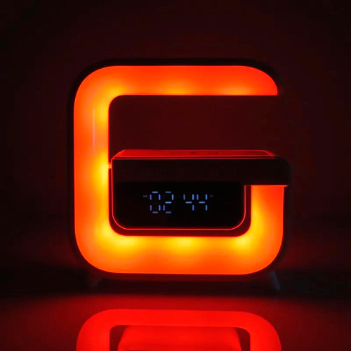 Аккумуляторный светильник XM-G3 mini, RGB ночник, часы, беспроводная зарядка, Bluetooth колонка - изображение 9