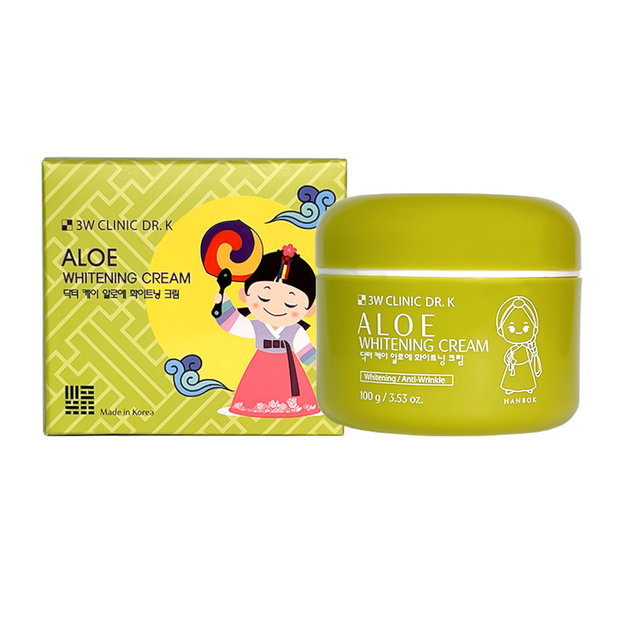 Крем для лица из алоэ 3W Clinic Dr.K Aloe Whitening Cream от продавца ...