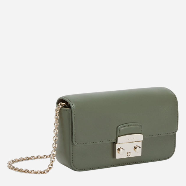 Torebka crossbody damska skórzana Furla Metropolis Khaki (8050597362953) - obraz 3