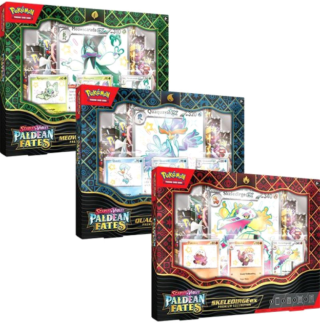 Zestaw do gry Pokemon Company International Pokémon TCG Paldean Fates Premium Collection 6 szt (820650879616) - obraz 1