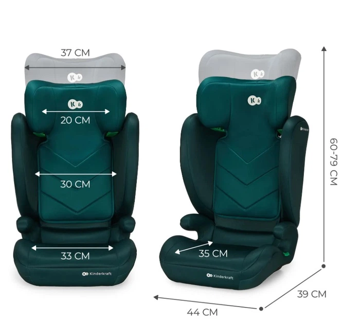 Автокрісло Kinderkraft i-Spark Green (KCISPA00GRE0000) (00-00305241) - зображення 8