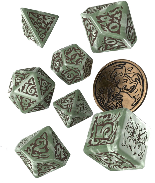 Набір кубиків Q-Workshop The Witcher Лісовик Виховання тотемів + монети (5907699496938) - зображення 1