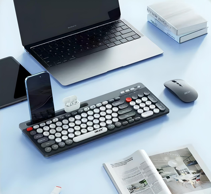 Бездротова клавіатура та миша +BT ZYG 807 XPRO чорний (43922-ZYG 806_556) - изображение 3