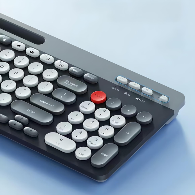 Бездротова клавіатура та миша +BT ZYG 807 XPRO чорний (43922-ZYG 806_556) - изображение 4