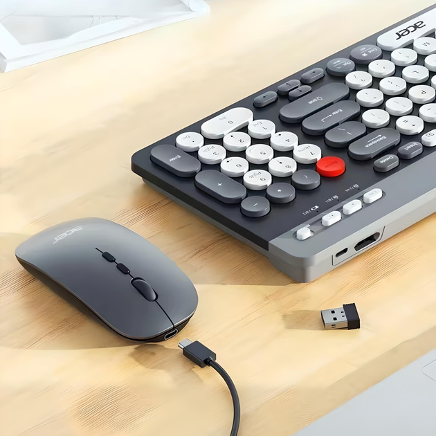 Бездротова клавіатура та миша +BT ZYG 807 XPRO чорний (43922-ZYG 806_556) - изображение 6