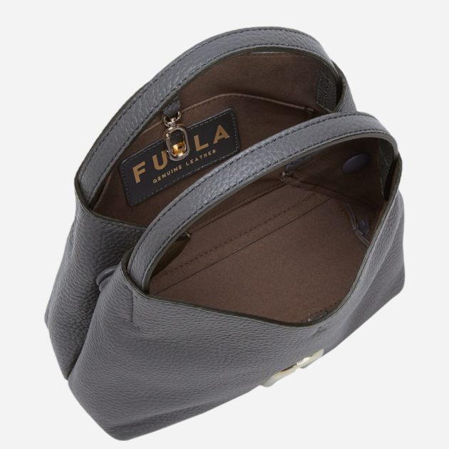 Torebka hobo damska skórzana Furla Primula Ciemnoszara (8050597365312) - obraz 3