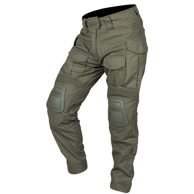 Бойові штани IDOGEAR G3 Combat Pants Olive з наколінниками, S - зображення 1