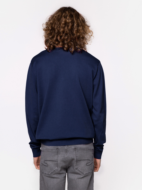 Пуловер чоловічий Lee Cooper ADAM-ORGANIC L Темно-синій (5904347387815) - зображення 2